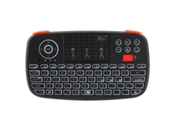 Teclado Inalámbrico Bluetooth Y De 2,4 Ghz Con Panel Táctil Y Mando A Distancia Compacto Retroiluminado Para Windows Y Android.