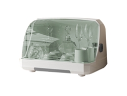 Estante Multifuncional Para Vasos De Mesa Con Tapa Y Desagüe - Gris