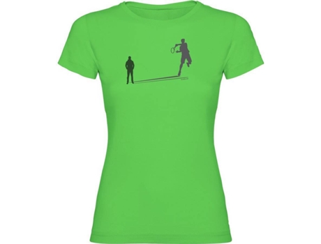 Camiseta de Mujer KRUSKIS Shadow Tenis Verde (L)