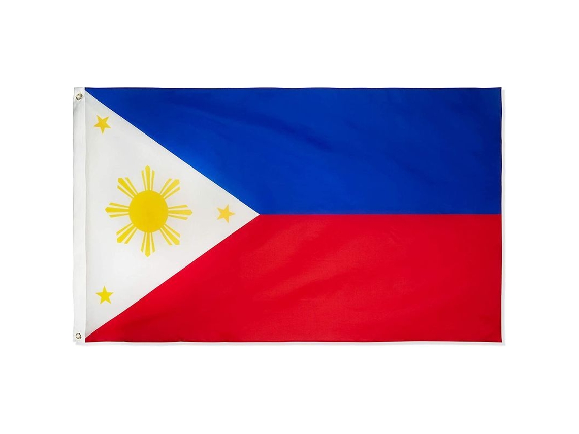 Bandera De Filipinas De 3x5 Pies, Poliéster 100d, 2 Unidades, Alta Calidad, Resistente A La Decoloración.