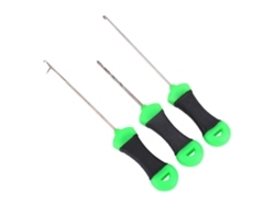 Agujas de pesca para carpas, acero inoxidable, 3 unidades