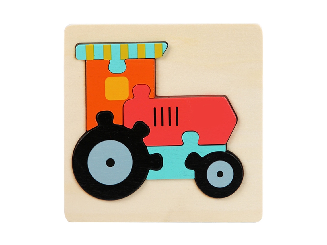 2026-puzzle De Vehículos De Madera Para Bebés: Juguete Educativo Interactivo Para Desarrollo Intelectual De Niños Y Toddlers