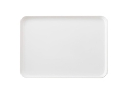 Plato rectangular de plástico para desayuno, ideal para el hogar, cafeterías y hoteles | Sin marca