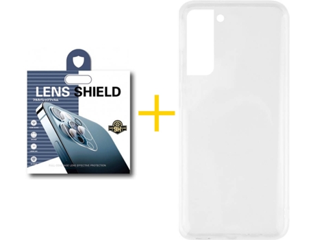 Carcasa + 1 Protector de Cámara para Samsung Galaxy S22 Plus 5G SKYHE Transparente Claro