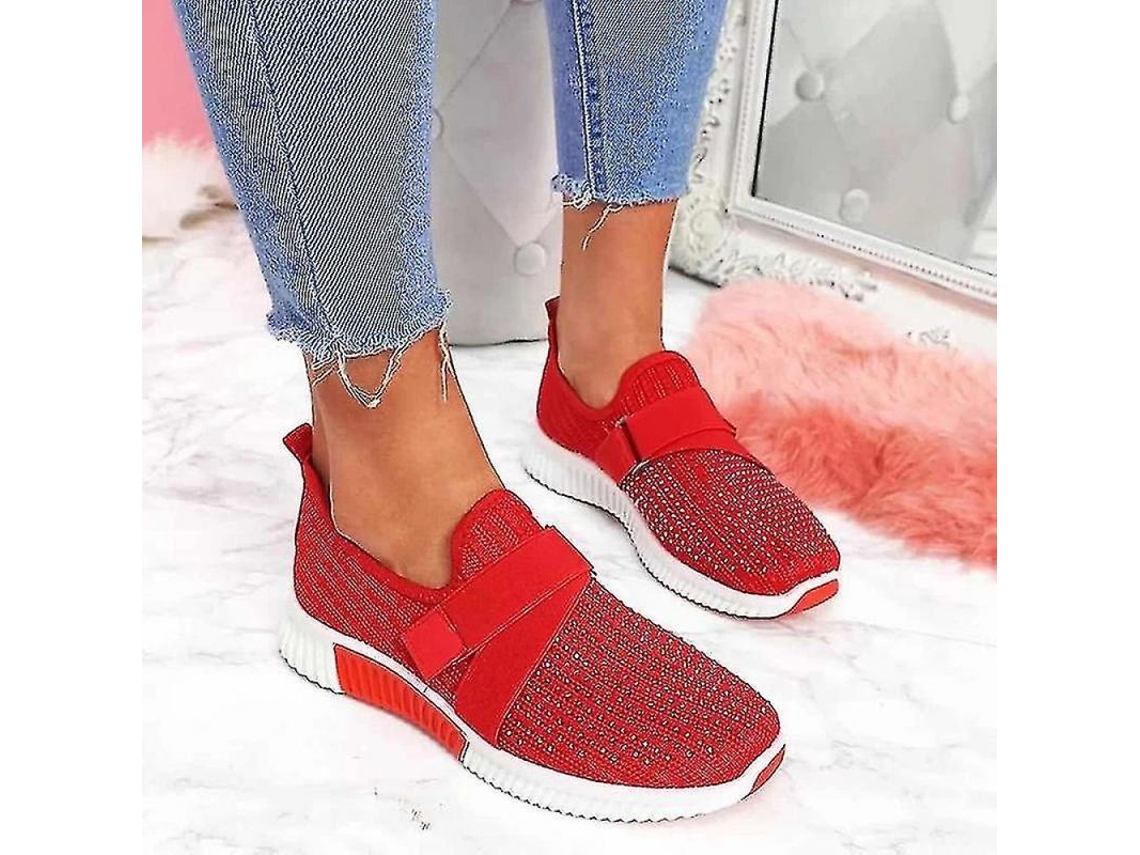 Zapatillas Sin Cordones Para Mujer Con Suela De Plataforma Ortopédica, Calzado Moderno Para Caminar, Vcp Negro