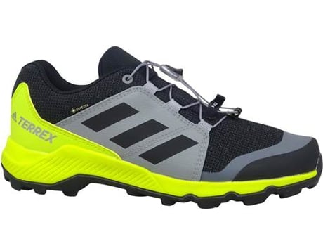 Zapatillas Deportivas ADIDAS Terrex Gtx K Niños (Negro, Verde, Gris -Material Sintético, Tejido -36,6)