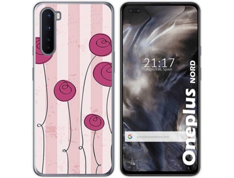 Carcasa OnePlus Nord TUMUNDOSMARTPHONE Flores Vintage Multicolor