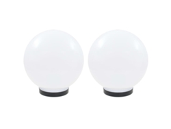 Lámpara Luminaria Esférica LED 2 Piezas 25 cm PMMA