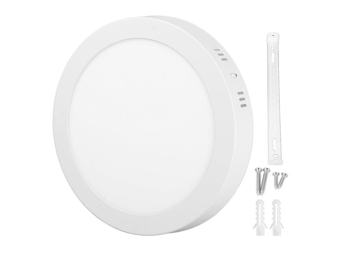 2026-luz De Techo Empotrada Led 18w 6000-6500k Luz Blanca Ultra Delgada Panel Redondo Plano Para Pasillo