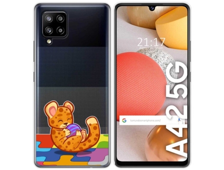 Carcasa Samsung Galaxy A42 5G TUMUNDOSMARTPHONE Dibujos Transparente Multicolor