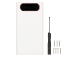 Caixa Diy Power Bank 22.5w Carregador Rápido com 6 Baterias 21700, Carcaça em ABS Branco