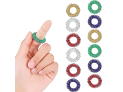 12 Anillos De Acupresión Con Puentes Para Masaje Sensorial De Dedos (2025)
