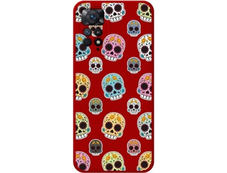 Carcasa Xiaomi Redmi Note 11 Pro TUMUNDOSMARTPHONE Silicona Líquida Dibujos Catrina Rojo
