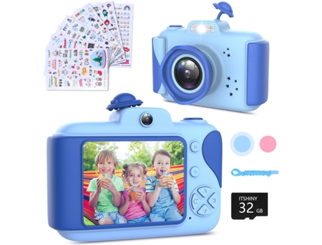 Camara digital infantil 32GB, itshiny M1925,niños 2,4 1080p HD, 12 MP, azul ITSSHINY