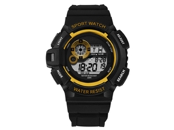 Reloj Electrónico Digital Sanda Multifuncional Impermeable Pulsera Oro Negro