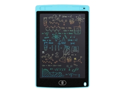 Tableta Lcd De 8,5 Pulgadas Para Niños, Pizarra De Dibujo Con Pantalla Monocromática Azul Claro.