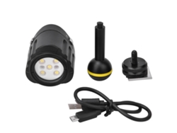 Linterna Led De Buceo Sl-18 40m/130ft 7500k 1000lm Impermeable Ipx8 Con Batería