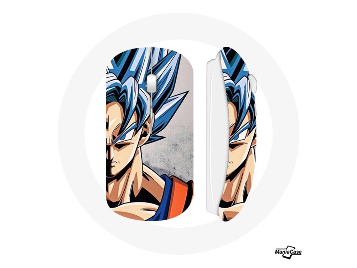 Ratón inalámbrico Anime Dragon Ball Goku Cabelo Azul MANIACASE