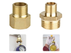 Adaptador Para Bombonas De Gas Linjou, Conexión De 1/2" A 1/4" Y 3/4", Accesorio Para Estufas, Camping Y Barbacoas.