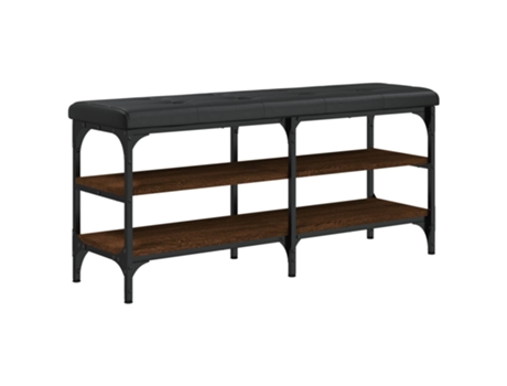 Banco zapatero VIDAXL madera de ingeniería marrón roble (102x32x47 cm)