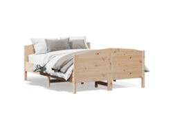 Maison Exclusive - Estructura De Cama Sin Colchón Madera Maciza De Pino 160x200 Cm