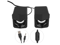 Altavoz Mini Usb Con Cable Para Pc, Portátil Y Teléfono Móvil - Estilo Sencillo - Negro