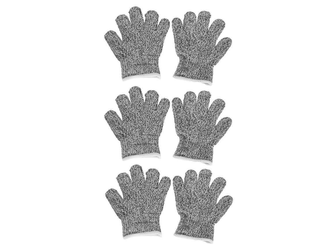 Guantes Resistentes A Cortes Para Niños, 3 Pares, Protección Hppe, Jardín, Trabajo, Seguridad