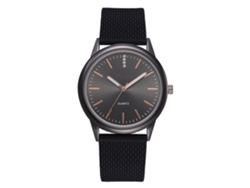 Reloj De Pulsera Informal Para Mujer Vansvar De Piel Sintética Con Esfera Redonda Y Movimiento De Cuarzo (azul)