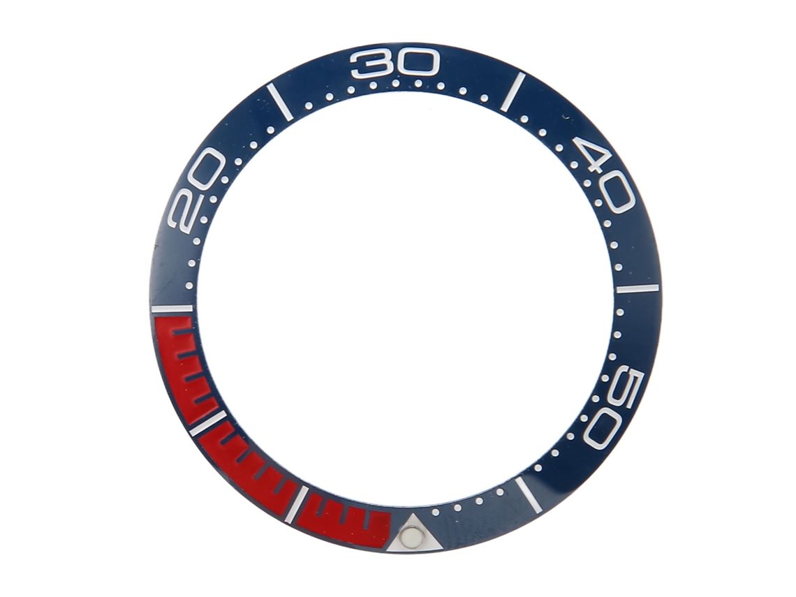 Inserto De Bisel De Cerámica Para Reloj De 38 Mm, Accesorio De Repuesto Para Reparación, Color Azul Y Rojo.