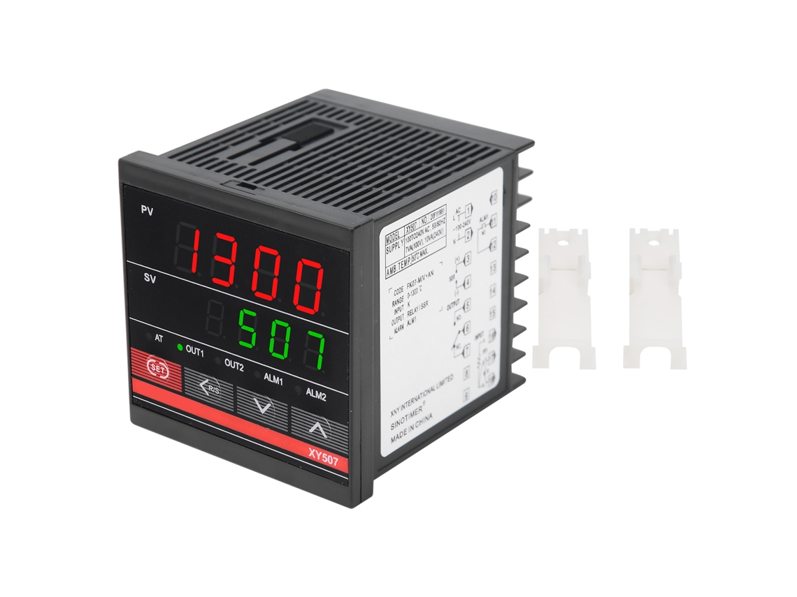 Controlador de temperatura PID inteligente industrial XY507 100-240 VCA para calefacción y refrigeración.