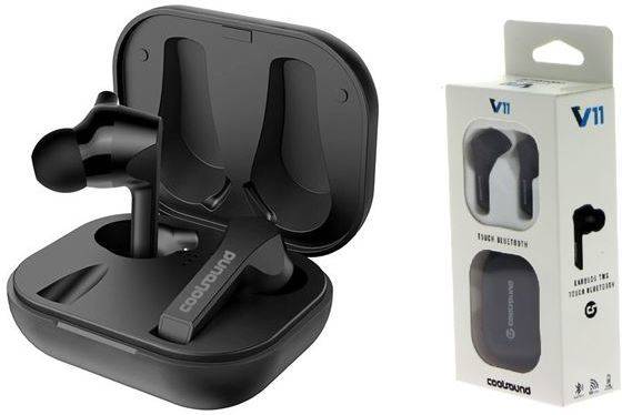 Auriculares Bluetooth True Wireless COOLSOUND TWS V11 (In Ear - Micrófono - Negro)