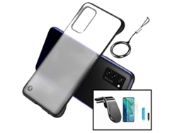 Kit Funda, Protector Curved UV y Soporte Magnético Coche Xiaomi Mi Note 10 Invisible Bumper