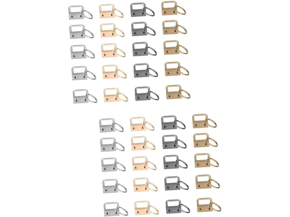 Nuobesty 40 Piezas De Clips De Cinturón De Metal Multicolor Para Accesorios De Bolsos Diy Y