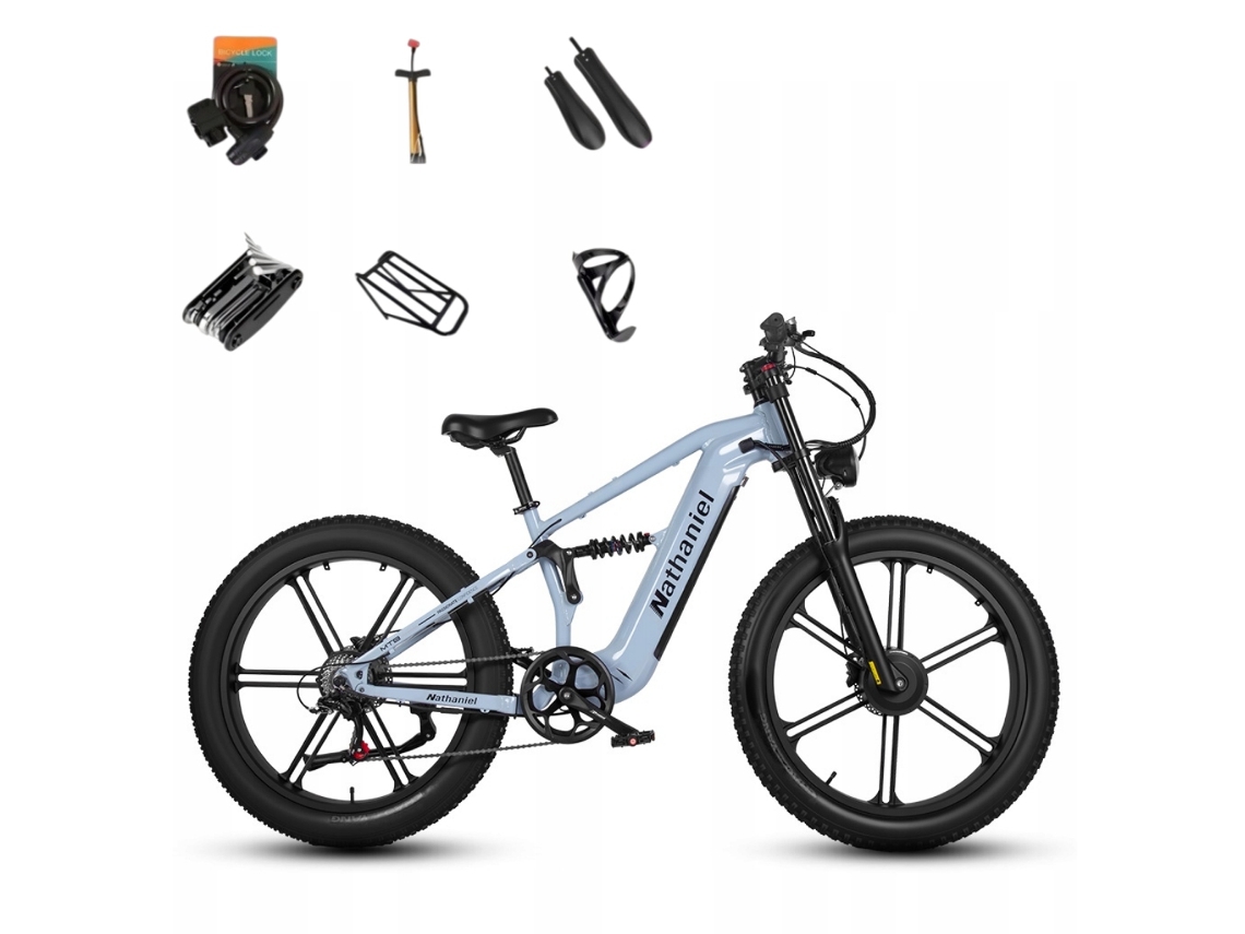 Bicicleta Eléctrica Nathaniel Syr09, Batería Samsung De 2000 W, 48 V Y 20 Ah, Neumáticos De 26*4.0.