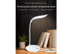 Rebe-lámpara De Escritorio Led Recargable Portátil Con Usb Y Enchufe, Manguito Flexible 360°, Luz Suave Para Estudiantes Niños, Cuidado Ocular
