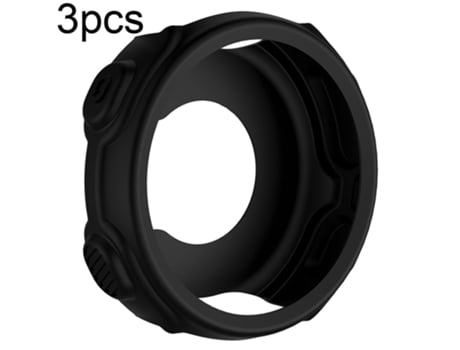 3 piezas para Garmin Forerunner 235/735 Smart Watch funda protectora de silicona (negro)