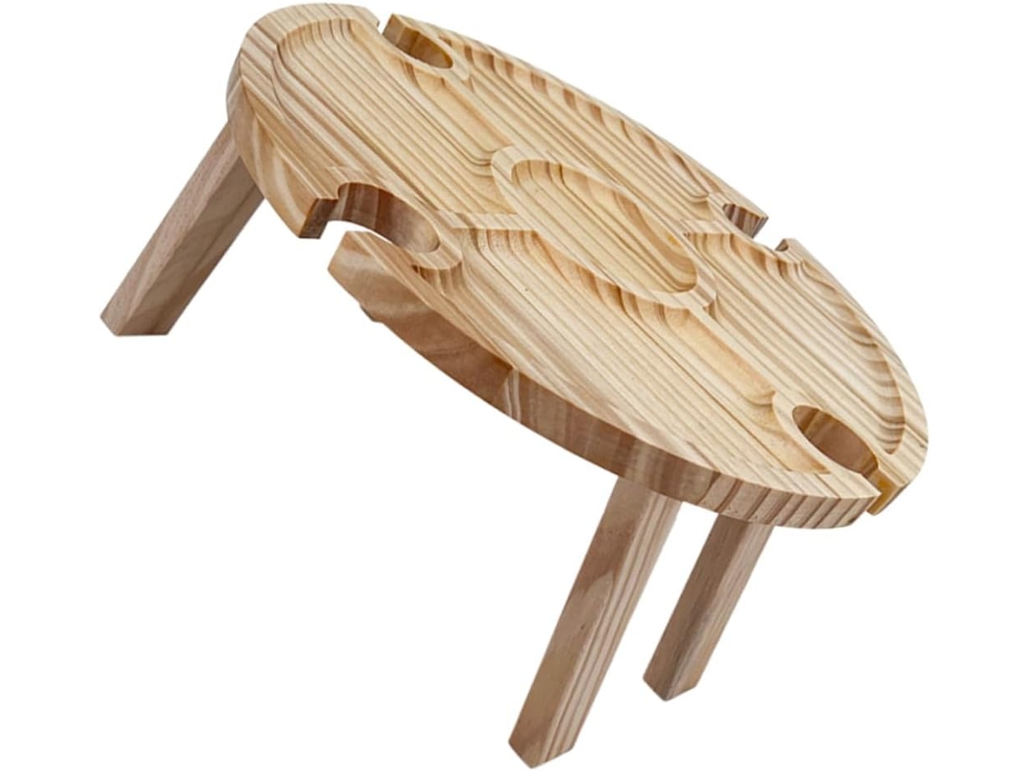 Mesa Plegable De Madera Stobaza Portátil Compacta Estable Ideal Para