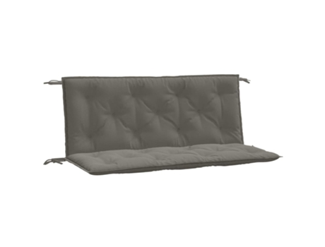 Cojín De Banco De Jardín VIDAXL Gris Tela (120x50x7 cm)