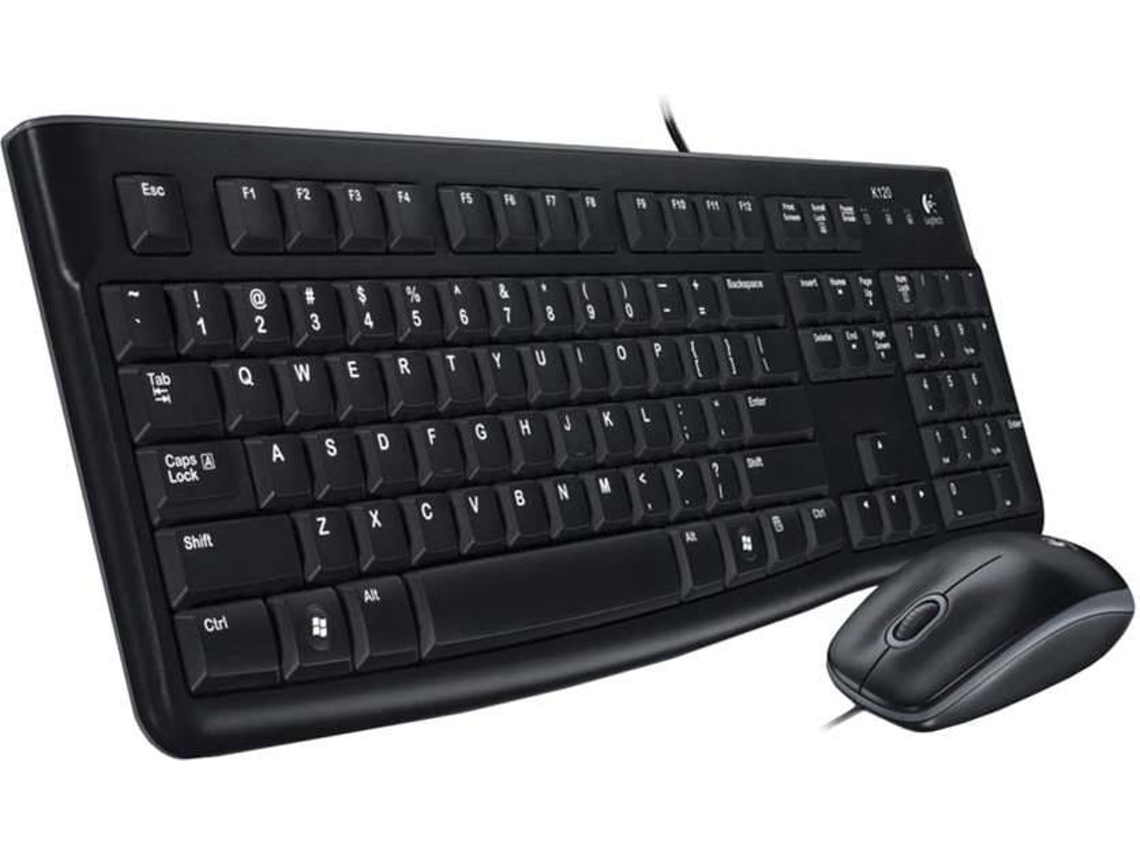 Teclado y Ratón con Cable LOGITECH MK120 (Teclado Español)
