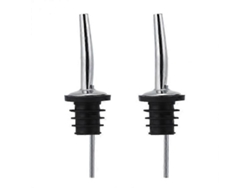 Tapa Gotera De Acero Inoxidable 2 Piezas Para Botellas De Licor Control De Flujo Sin Derrames Verde Oscuro