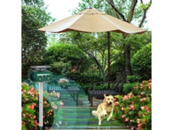 Repelente Ultrasónico Solar De 360 Grados Para Animales, Ideal Para Jardín Y Hogar: Ahuyenta Ratas, Conejos, Ardillas Y Zorros.