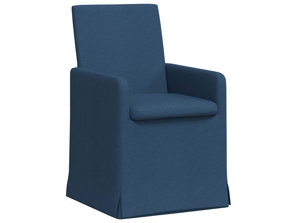 Sillas de comedor 2 piezas Azul 57 x 67 x 95 cm Tela MAISON EXCLUSIVE