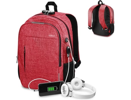 Mochila SUBBLIM Urbano (Universal - 15.6'' - Rojo)