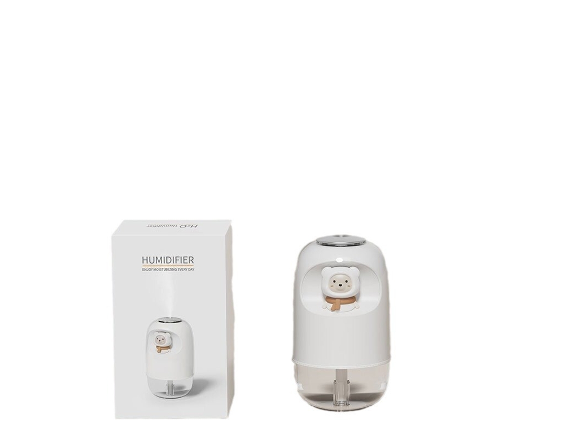 Humidificador de dibujos animados, mini aroma USB, silencioso, para dormitorio, coche, regalo para embarazadas.
