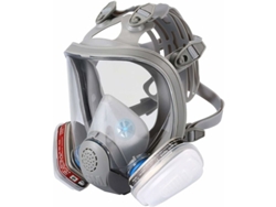 Respirador facial profesional completo, cubierta protectora antivaho reutilizable para productos químicos, polvo y gases.