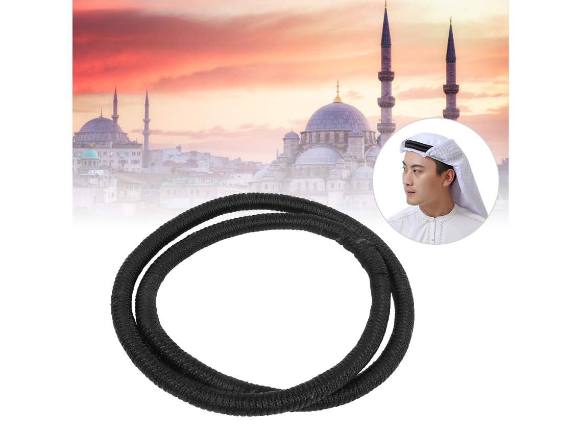 Pañuelo Musulmán Para La Cabeza, De Poliéster Con Diadema, Ideal Para Viajes Y Eventos.