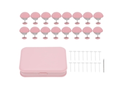 16 Clips De Plástico Rosa Decorativos Con Forma De Hongo Para Sujetar Sábanas Nórdicas