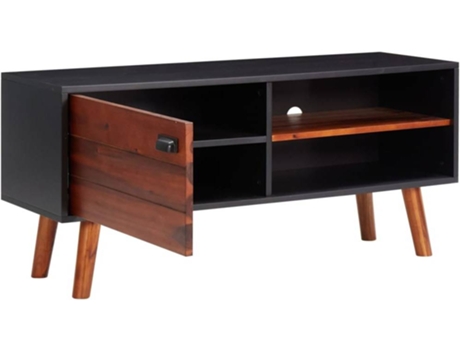 Mueble para la televisión VIDAXL Marrón Madera de acacia (110x35x50 cm)