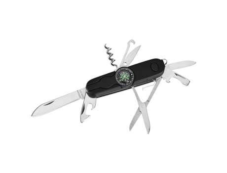 Navaja multiusos AZYMUT HK20017-8BL Negro Plateado