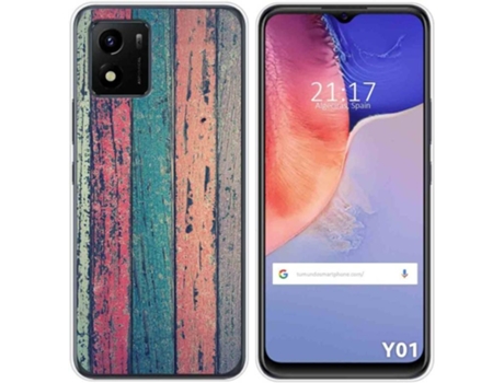 Carcasa Vivo Y01 TUMUNDOSMARTPHONE Dibujos Madera 10 Multicolor